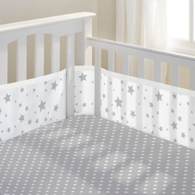 gray crib sheet