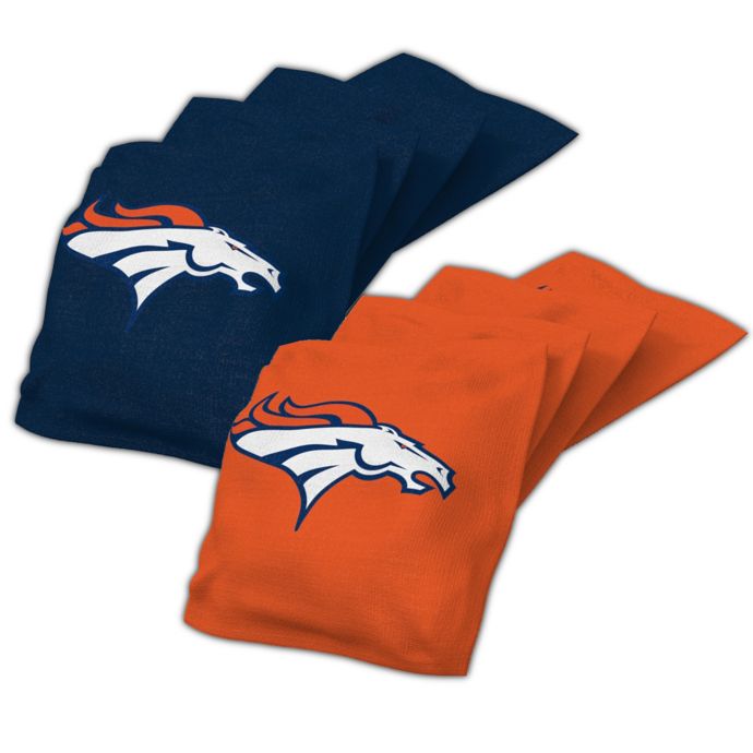 NFL Denver Broncos 16 oz. Regulation Cornhole Bean Bags (Set of 4) Bed Bath & Beyond