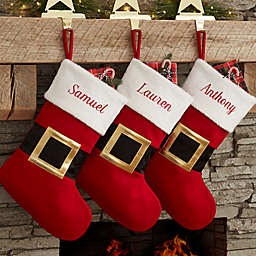 Santa Belt Christmas Stocking