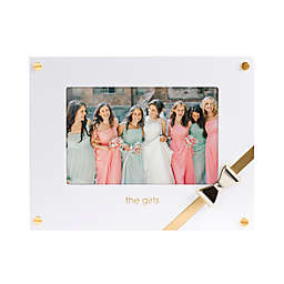 Pearhead Wedding Sentiments The Girls 4-Inch x 6-Inch Picture Frame in White