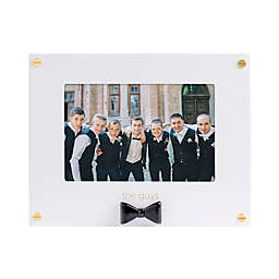 Pearhead Wedding Sentiments The Guys 4-Inch x 6-Inch Picture Frame in Black
