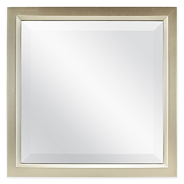 Square 13-Inch Beveled Accent Mirror in Gold. View a larger version of this product image.
