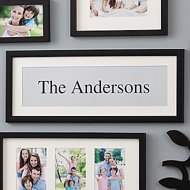 WallVerbs&trade; 13-Piece &quot;Family&quot; Personalized Tree Set in Black. View a larger version of this product image.