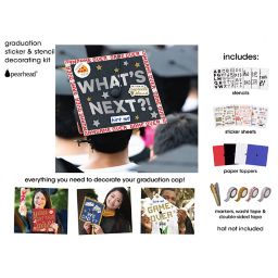 Pearhead Graduation Sticker & Stencil Decorating Kit