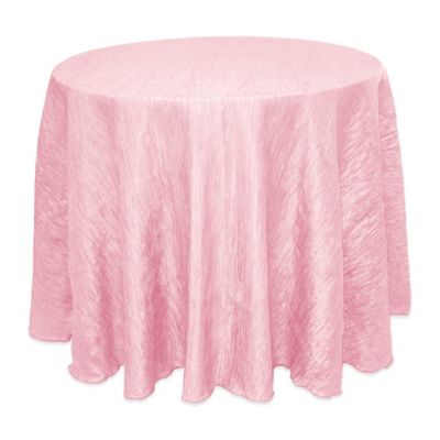 pink oval tablecloth