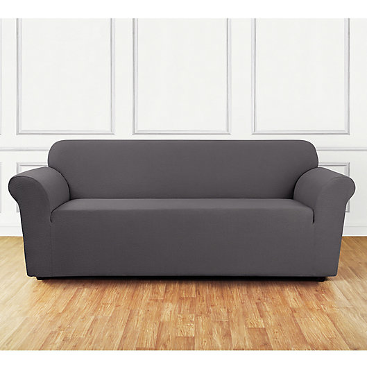 Alternate image 1 for Sure Fit® Stretch Delicate Leaf Sofa Cover