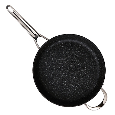 Starfrit the Rock&trade; Nonstick 3-Piece Cookware Set in Black. View a larger version of this product image.