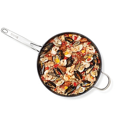Starfrit the Rock&trade; Nonstick 5.2 qt. Deep Fry Pan with Lid in Black. View a larger version of this product image.