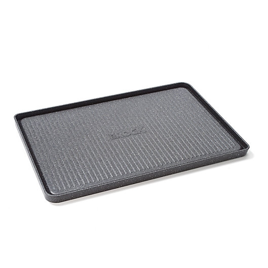Alternate image 1 for Starfrit the Rock™ Nonstick 12 1/2-Inch x 18-Inch Reversible Grill/Griddle Pan in Black
