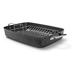 Starfrit the Rock™ Nonstick 12-Inch x 17-Inch Roaster with Rack in Black