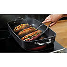 Alternate image 4 for Starfrit the Rock&trade; Nonstick 12-Inch x 17-Inch Roaster with Rack in Black