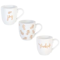 Everyday White® by Fitz and Floyd® Golden Mug Collection