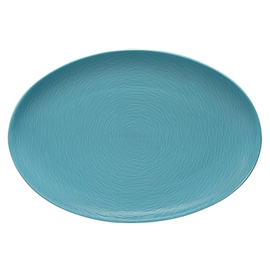 Noritake&reg; Turquoise on Turquoise Swirl 16-Inch Oval Platter. View a larger version of this product image.