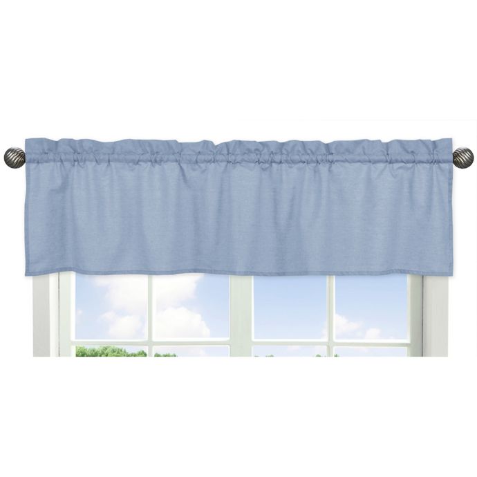 Sweet Jojo Designs Denim Window Valance in Blue Bed Bath & Beyond