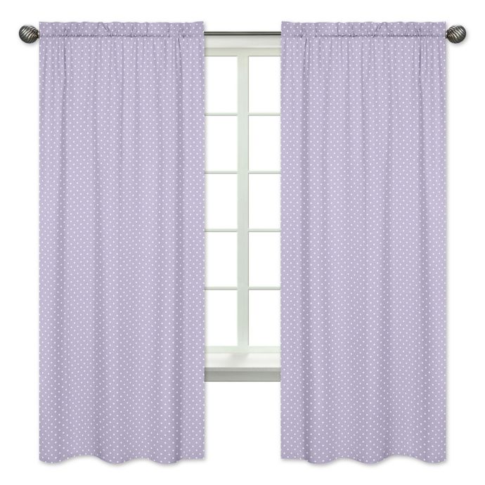 Sweet Jojo Designs Sloane Polka Dot 84 Inch Window Panels In