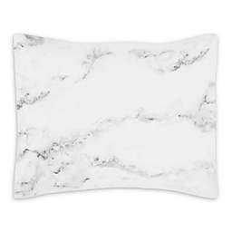 Sweet Jojo Designs Marble Standard Pillow Sham in Black/White