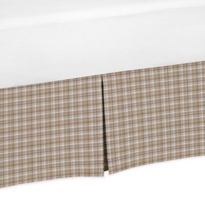 plaid crib skirt
