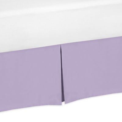 lavender crib skirt