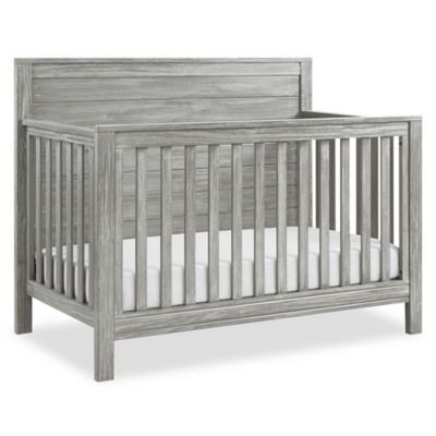 rustic white baby crib