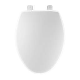 Mayfair Elongated Closed Front Plastic Toilet Seat in White