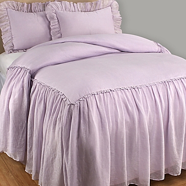Wamsutta&reg; Vintage Skirted Twin Bedspread in Lilac. View a larger version of this product image.
