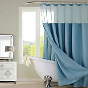 Dainty Home 70-Inch x 72-Inch Waffle Shower Curtain and Liner Set in Aqua