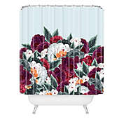 Deny Designs Iveta Abolina English Rose Shower Curtain in Blue