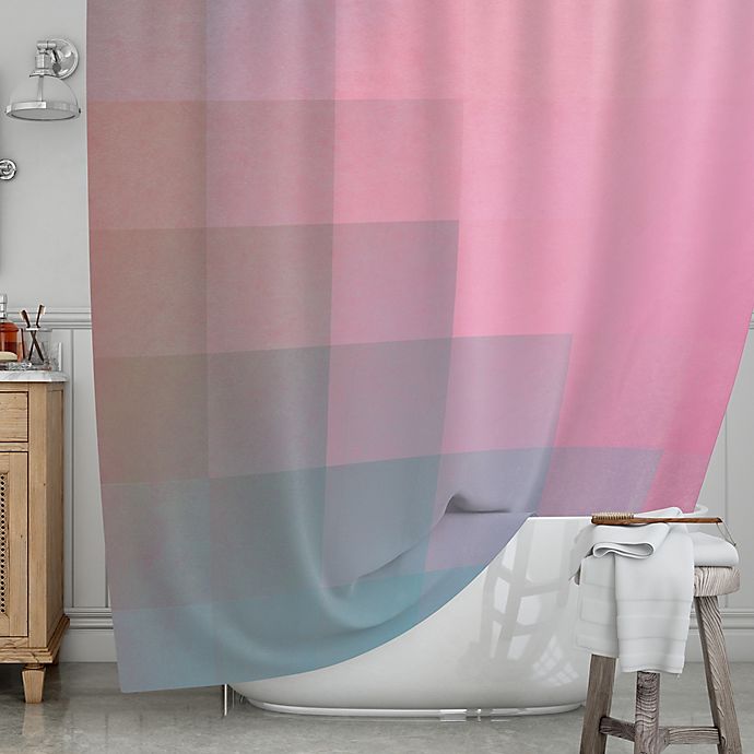 Girly Pixel Surface Shower Curtain, Kess Shower Curtains