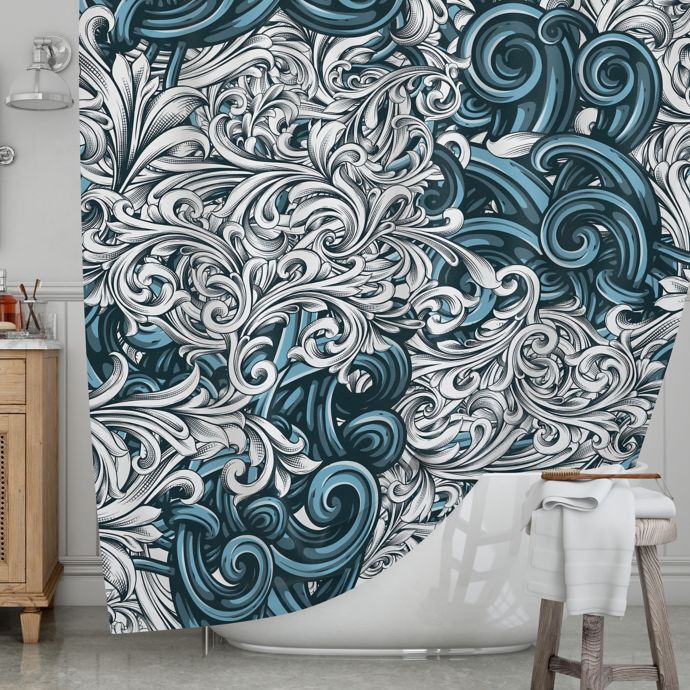 Kess Inhouse Celtic Floral Ii Shower Curtain Bed Bath Beyond