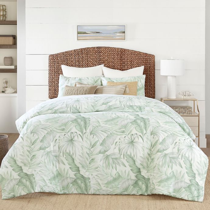 Coastal Living Green Palm Reversible Comforter Set Bed Bath