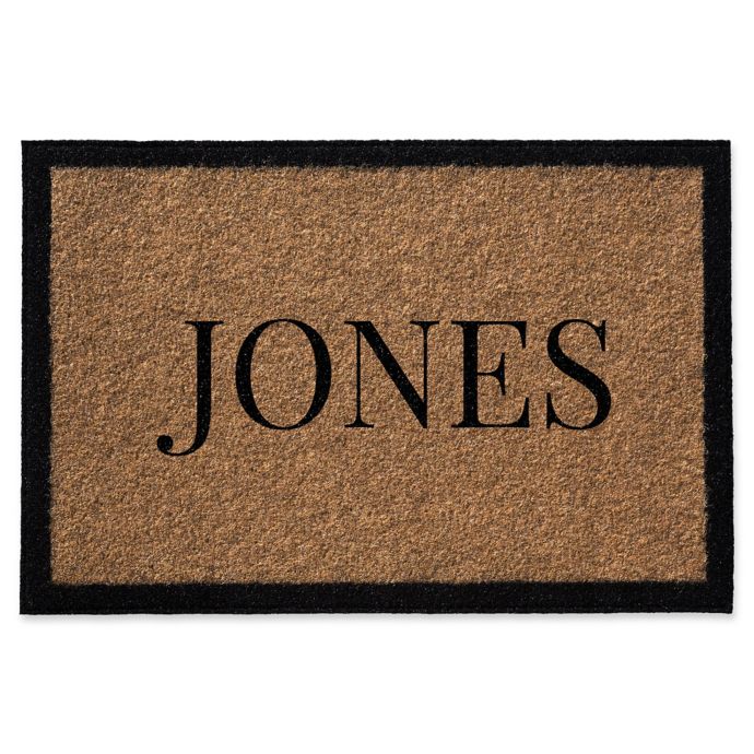 Infinity Single Border Name Door Mat Bed Bath and Beyond Canada