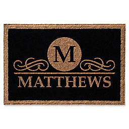 Infinity Monogram Letter M Matthews Door Mat