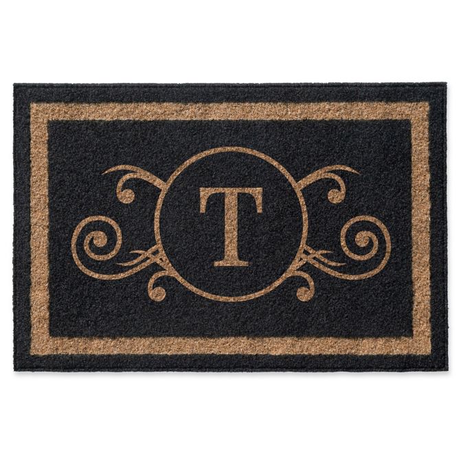 Infinity Scroll Monogrammed Door Mat Bed Bath Beyond