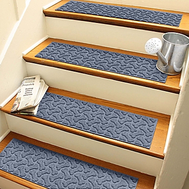 Weather Guard&trade; 30" x 8.5" Dogbone Protective Stair Treads in Charcoal (Set of 4). View a larger version of this product image.