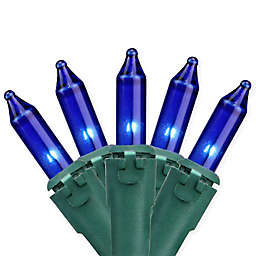 Bethlehem Lighting 46.5-Foot 100-Light Commercial String Lights in Blue