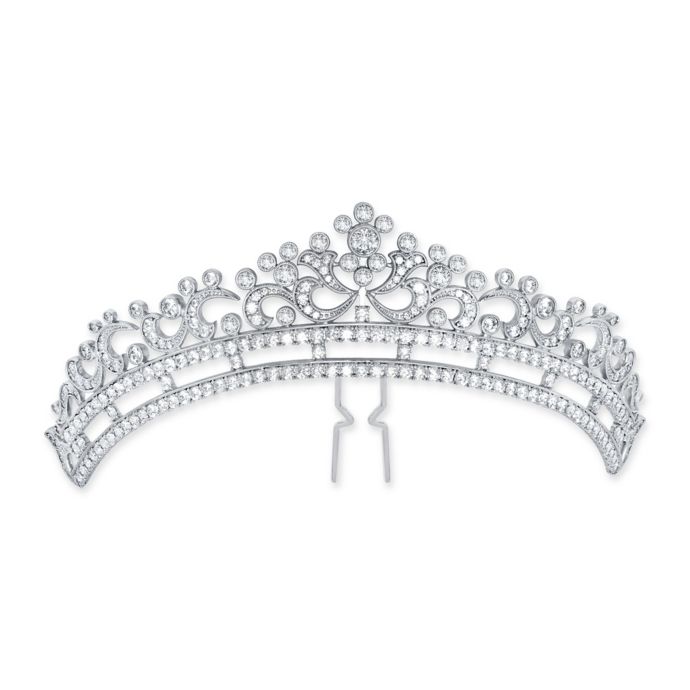 Andrew Prince By Crislu Platinum Plated 12 5 Cttw Cubic Zirconia