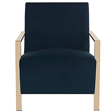 Safavieh Orna Accent Chair in Navy. View a larger version of this product image.