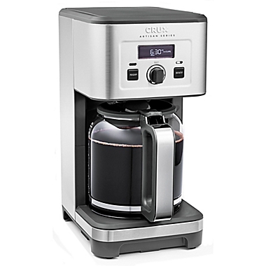 CRUX&reg; Artisan Series 14-Cup Programmable Coffee Maker in Stainless Steel. View a larger version of this product image.