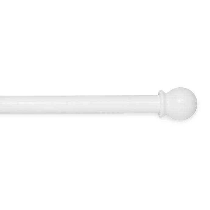 Maytex Wood Pole Window Curtain Rod In White Bed Bath Beyond