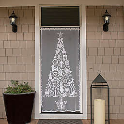 Heritage Lace® Christmas Rod Pocket Window Curtain Panel and Valance