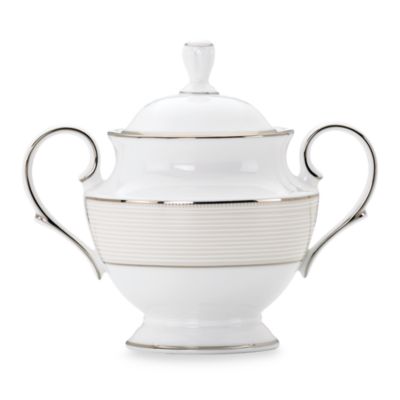Lenox® Opal Innocence™ Stripe Covered Sugar Bowl