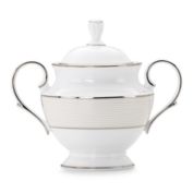 Lenox&reg; Opal Innocence&trade; Stripe Covered Sugar Bowl