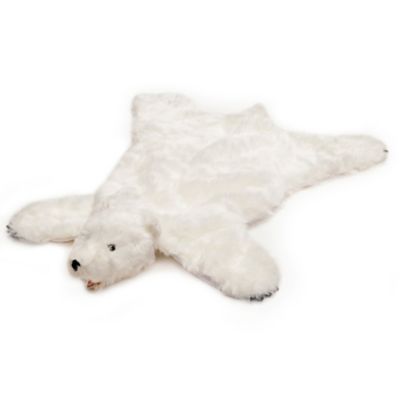 plush bear rug