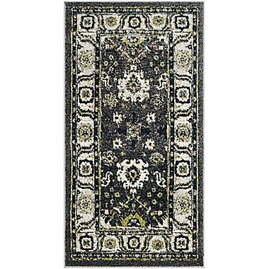 Safavieh Vintage Hamadan 2-Foot 7-Inch x 5-Foot Laleh Rug in Dark Grey. View a larger version of this product image.