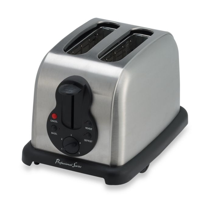Professional Series StainlessSteel 2Slice Toaster Bed Bath and