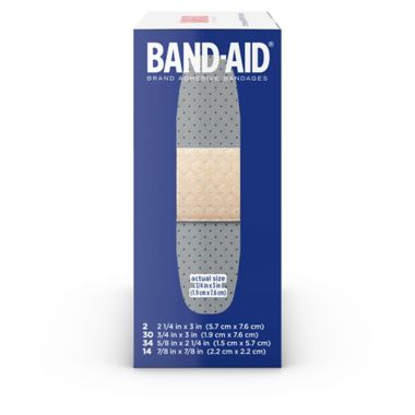 Band-Aid&reg; 80-Count Assorted Sheer Bandages. View a larger version of this product image.