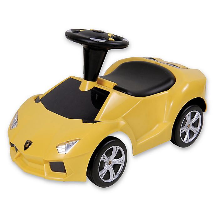 Lamborghini Aventador Ride-On in Yellow | Bed Bath & Beyond