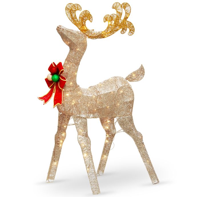 National Tree Company 48 Inch Reindeer Decoration With Clear Lights Bed Bath Beyond