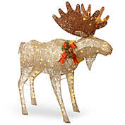 National Tree Company&reg; 48-Inch Moose Decoration with White LED Lights