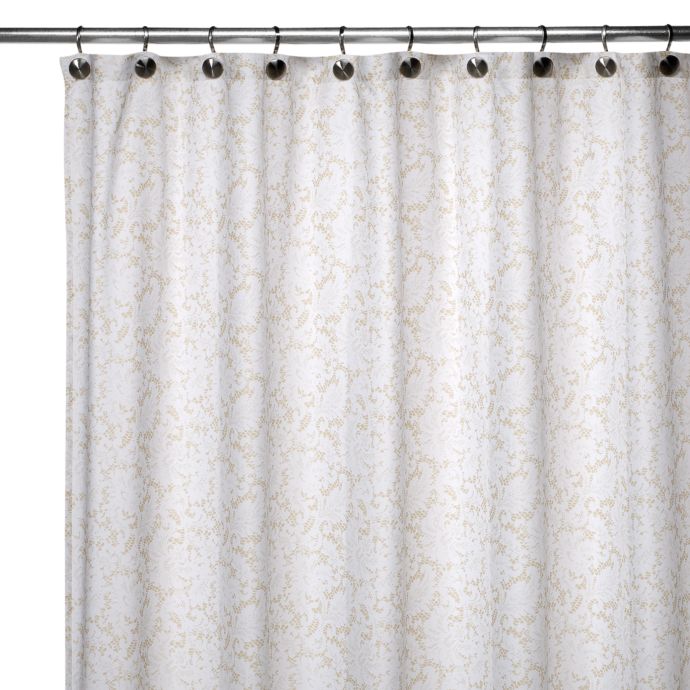Watershed Single Solution 2 In 1 Victorian Fabric Shower Curtain